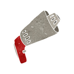 retro cartoon megaphone