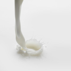 Pouring milk splash