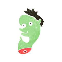 gross mutant zombie head