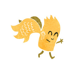 retro cartoon funny monster