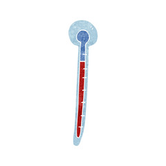 retro cartoon thermometer