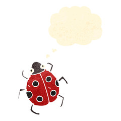 retro cartoon ladybug