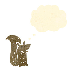 cartoon cute little squirrel