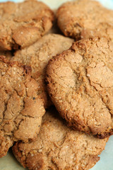 Homemade cookies close up