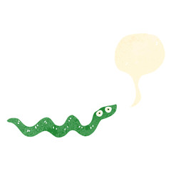 retro cartoon snake