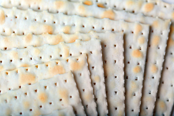 Matzo for Passover close up