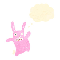Obraz na płótnie Canvas retro cartoon bunny rabbit