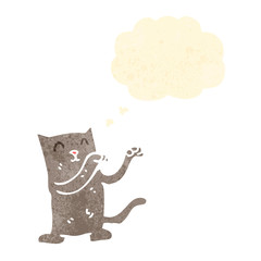 retro cartoon cat dancing