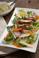 Spiced-Rubbed Turkey Breast with Salad