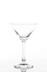 champagne flute, isolated on a white background