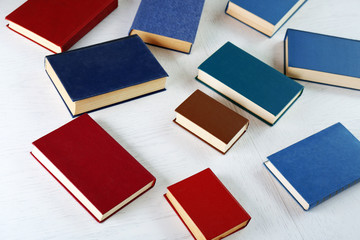 Fototapeta premium Books on light background