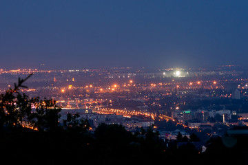 Night over the city.