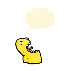 Retro cartoon with texture. Isolated on White.