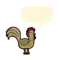cartoon chicken clucking