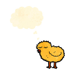 cartoon fluffy chick