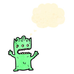 cartoon little monster