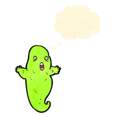 spooky green ghost cartoon