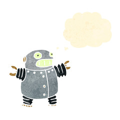 retro cartoon robot