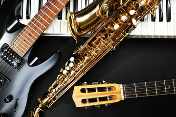 Obraz premium Musical instruments, closeup