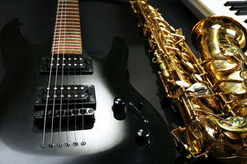 Obraz premium Musical instruments, closeup