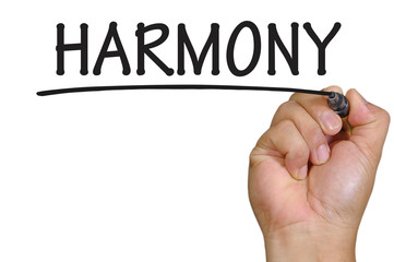 hand writing harmony
