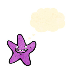 cartoon starfish with thought bubble