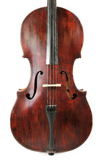 Fototapeta na wymiar Cello isolated ob white