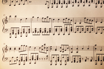 Music notes background