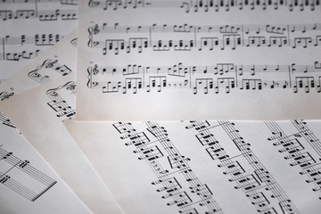 Obraz premium Music notes background