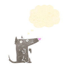 cartoon little wolf