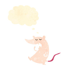 cartoon white rat