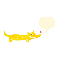 retro cartoon little dog