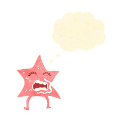 cartoon pink star