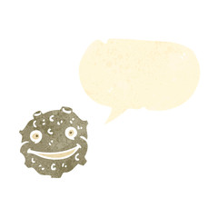 retro cartoon meteor,