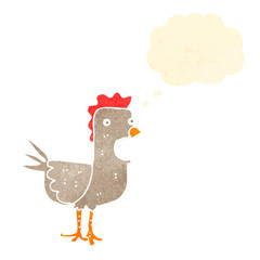 retro cartoon chicken