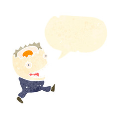 boiled egg retro cartoon character