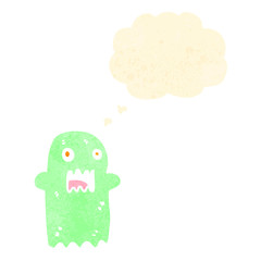 retro cartoon ghost