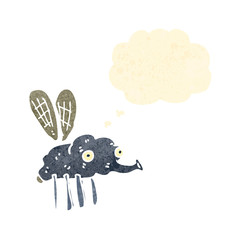 retro cartoon fly