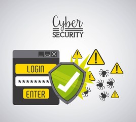 Obraz premium cyber security