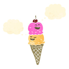 Retro cartoon with texture. Isolated on White.