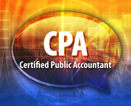 CPA Acronym Word Speech Bubble Illustration