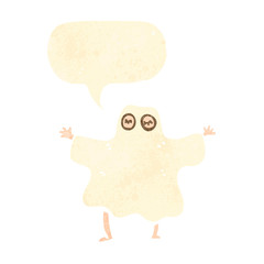 retro cartoon ghost costume