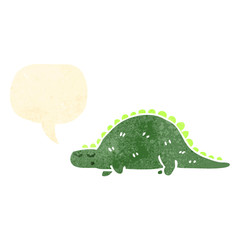 retro cartoon dinosaur