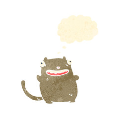 funny cat retro cartoon