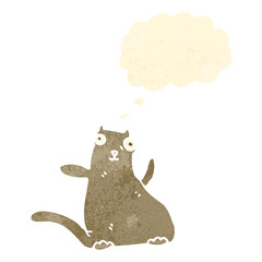 retro cartoon fat cat
