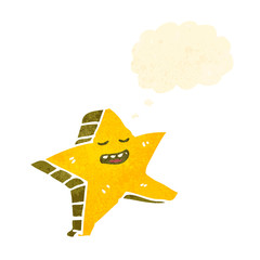 retro cartoon dancing star
