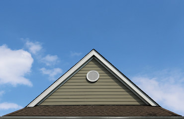 gable of an apartment building