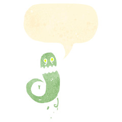 spooky retro cartoon ghost