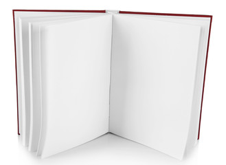 Naklejka premium Single book isolated on white