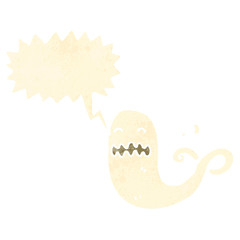 retro cartoon ghost
